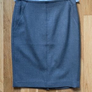 LOFT Grey Aline Skirt